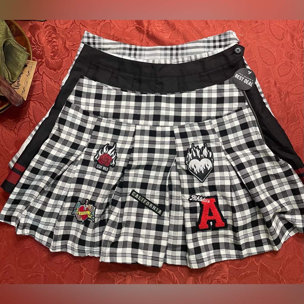 3mini Skirts Bundle With Stockings